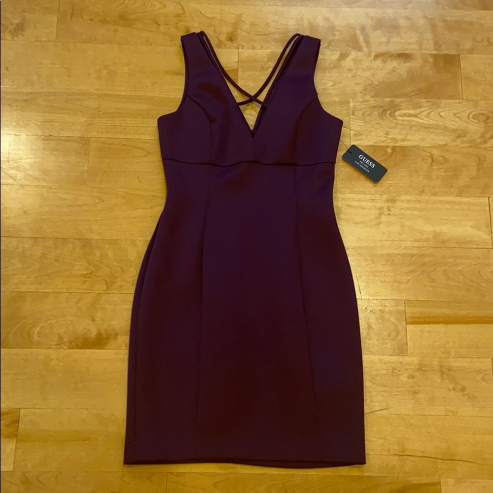 GUESS eggplant color mini dress